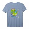 Lustiges Dinosaurier fährt Ski T-Shirt - Perfektes Geschenk für Skifahrer, Dino-Fans und Après-Ski Party