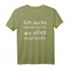 Ich suche meinen Zettel wo alles drauf steht T-Shirt – Lustiges Büro- und Schul-Humor Design für Kollegen, Lehrer und Schüler