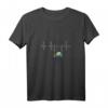 Damen Herzschlag Schaukel Budgie EKG T-Shirt – Perfektes Geschenk für Vogelliebhaber & Wellensittichfreunde