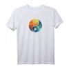 Yin Yang Elemente Taoismus Spirituelles T-Shirt - Yoga, Kampfsport & Esoterik Geschenk für Freunde und Familie