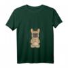 Damen Frenchie Meditation - Französische Bulldogge Yoga Mandala T-Shirt mit V-Ausschnitt für Hunde- und Yoga-Liebhaber