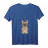 Damen Frenchie Meditation - Französische Bulldogge Yoga Mandala T-Shirt mit V-Ausschnitt für Hunde- und Yoga-Liebhaber