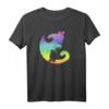 Katze Yin Yang Rainbow Yoga Meditation Balance LGBT Pride T-Shirt – Inklusive, Beruhigend & Unterstützend für Yoga, Meditation & LGBT-Gemeinschaft