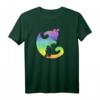 Katze Yin Yang Rainbow Yoga Meditation Balance LGBT Pride T-Shirt – Inklusive, Beruhigend & Unterstützend für Yoga, Meditation & LGBT-Gemeinschaft