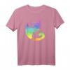Katze Yin Yang Rainbow Yoga Meditation Balance LGBT Pride T-Shirt – Inklusive, Beruhigend & Unterstützend für Yoga, Meditation & LGBT-Gemeinschaft