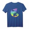 Katze Yin Yang Rainbow Yoga Meditation Balance LGBT Pride T-Shirt – Inklusive, Beruhigend & Unterstützend für Yoga, Meditation & LGBT-Gemeinschaft