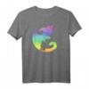 Katze Yin Yang Rainbow Yoga Meditation Balance LGBT Pride T-Shirt – Inklusive, Beruhigend & Unterstützend für Yoga, Meditation & LGBT-Gemeinschaft