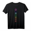 Regenbogen-Chakra-Ausrichtung T-Shirt für Meditation, Yoga & Spiritualität – Perfektes Geschenk für Chakra-Liebhaber und Geistige Heilung
