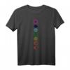 Regenbogen-Chakra-Ausrichtung T-Shirt für Meditation, Yoga & Spiritualität – Perfektes Geschenk für Chakra-Liebhaber und Geistige Heilung