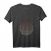 Damen Mandala Symbol Kupfer Esoterik T-Shirt mit V-Ausschnitt – Spirituelles Motiv für Mädchen & Meditation