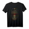 Mondphasen Retro 60er 70er Vibe Tree of Life T-Shirt – Inspirierendes Geschenk für Meditation, Yoga, Spiritualität & Naturfreunde