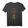 Mondphasen Retro 60er 70er Vibe Tree of Life T-Shirt – Inspirierendes Geschenk für Meditation, Yoga, Spiritualität & Naturfreunde