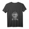 Damen Spirituelles T-Shirt mit Türkischer Inschrift, V-Ausschnitt - Ethnische, Kulturelle und Magische Symbologie