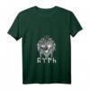 Damen Spirituelles T-Shirt mit Türkischer Inschrift, V-Ausschnitt - Ethnische, Kulturelle und Magische Symbologie