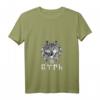 Damen Spirituelles T-Shirt mit Türkischer Inschrift, V-Ausschnitt - Ethnische, Kulturelle und Magische Symbologie