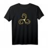 Triskele Dreifach Spirale Spirituelles Wikinger T-Shirt – Keltische, Nordische Symbole, Magische Runen & Heidentum als Geschenkidee für Freunde & Familie