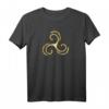 Triskele Dreifach Spirale Spirituelles Wikinger T-Shirt – Keltische, Nordische Symbole, Magische Runen & Heidentum als Geschenkidee für Freunde & Familie
