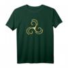 Triskele Dreifach Spirale Spirituelles Wikinger T-Shirt – Keltische, Nordische Symbole, Magische Runen & Heidentum als Geschenkidee für Freunde & Familie