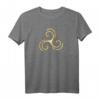 Triskele Dreifach Spirale Spirituelles Wikinger T-Shirt – Keltische, Nordische Symbole, Magische Runen & Heidentum als Geschenkidee für Freunde & Familie