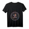 Damen Om Ohm Aum Symbol Spirituelles Yoga-Geschenk T-Shirt mit V-Ausschnitt - Leichtes, klassisch geschnittenes T-Shirt für Yoga und Spiritualität
