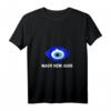 Damen Mach Kein Auge Nazar Evil Eye Amulett T-Shirt mit V-Ausschnitt – Schutzsymbol für Türkei-Reisen & Kulturelle Anlässe