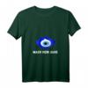 Damen Mach Kein Auge Nazar Evil Eye Amulett T-Shirt mit V-Ausschnitt – Schutzsymbol für Türkei-Reisen & Kulturelle Anlässe