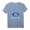Damen Mach Kein Auge Nazar Evil Eye Amulett T-Shirt mit V-Ausschnitt – Schutzsymbol für Türkei-Reisen & Kulturelle Anlässe