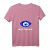 Damen Mach Kein Auge Nazar Evil Eye Amulett T-Shirt mit V-Ausschnitt – Schutzsymbol für Türkei-Reisen & Kulturelle Anlässe