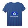 Damen Mach Kein Auge Nazar Evil Eye Amulett T-Shirt mit V-Ausschnitt – Schutzsymbol für Türkei-Reisen & Kulturelle Anlässe