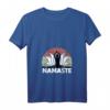 Damen Yoga T-Shirt mit Namaste Lotus Blume Meditation - Vintage Spirituell V-Ausschnitt, Leichtes und Bequemes Design