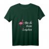 Damen Party Feiern Saufen Wein Sekt Flamingo T-Shirt mit V-Ausschnitt - Perfektes Outfit für Mädelsabend & Junggesellinnenabschied