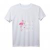 Damen Party Feiern Saufen Wein Sekt Flamingo T-Shirt mit V-Ausschnitt - Perfektes Outfit für Mädelsabend & Junggesellinnenabschied