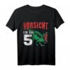 Kinder Dinosaurier T-Shirt - Vorsicht ich bin schon 5 Dinosaurier T Rex zum Geburtstag & Dino-Fans Geschenk