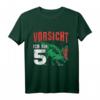Kinder Dinosaurier T-Shirt - Vorsicht ich bin schon 5 Dinosaurier T Rex zum Geburtstag & Dino-Fans Geschenk