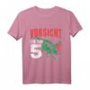 Kinder Dinosaurier T-Shirt - Vorsicht ich bin schon 5 Dinosaurier T Rex zum Geburtstag & Dino-Fans Geschenk