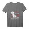 Damen Rawr bedeutet, ich liebe dich Dinosaurier T-Rex T-Shirt mit V-Ausschnitt – Modisches Liebesmotiv im Grunge-Design