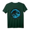 Jurassic World Black and Blue Cracked Logo T-Shirt - Offiziell lizenzierte Dinosaurier-Kleidung für Fans