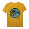 Jurassic World Black and Blue Cracked Logo T-Shirt - Offiziell lizenzierte Dinosaurier-Kleidung für Fans