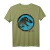 Jurassic World Black and Blue Cracked Logo T-Shirt - Offiziell lizenzierte Dinosaurier-Kleidung für Fans