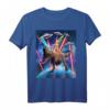 Space Cat Riding Dinosaur T rex Laser Eyes UFO - Lustiges Tier T-Shirt für Katzen- und Dinosaurierfans, perfekt für Geburtstage, Weihnachten & Halloween