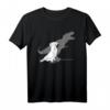 Lustiges Papageien T-Shirt mit schreienendem Kakadu und T-Rex Schatten - Humorvolles Vogel- und Meme-Design für Tier- und Dinosaurier-Fans