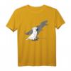 Lustiges Papageien T-Shirt mit schreienendem Kakadu und T-Rex Schatten - Humorvolles Vogel- und Meme-Design für Tier- und Dinosaurier-Fans