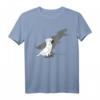 Lustiges Papageien T-Shirt mit schreienendem Kakadu und T-Rex Schatten - Humorvolles Vogel- und Meme-Design für Tier- und Dinosaurier-Fans