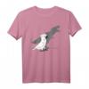 Lustiges Papageien T-Shirt mit schreienendem Kakadu und T-Rex Schatten - Humorvolles Vogel- und Meme-Design für Tier- und Dinosaurier-Fans