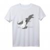 Lustiges Papageien T-Shirt mit schreienendem Kakadu und T-Rex Schatten - Humorvolles Vogel- und Meme-Design für Tier- und Dinosaurier-Fans