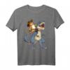 Katze Riding Dinosaurier T Rex T-Shirt – Lustiges Tier-Design für Katzen- und Dinosaurierliebhaber, perfekt als Geschenk für Kinder, Jugendliche und Erwachsene