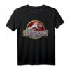 Jurassic Park Classic Chrome Logo T-Rex T-Shirt - Offiziell lizenzierte Dinosaurier Fanbekleidung