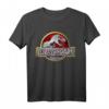 Jurassic Park Classic Chrome Logo T-Rex T-Shirt - Offiziell lizenzierte Dinosaurier Fanbekleidung