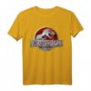 Jurassic Park Classic Chrome Logo T-Rex T-Shirt - Offiziell lizenzierte Dinosaurier Fanbekleidung