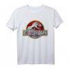 Jurassic Park Classic Chrome Logo T-Rex T-Shirt - Offiziell lizenzierte Dinosaurier Fanbekleidung